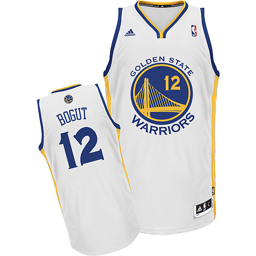 NBA Golden State Warriors 12 Andrew Bogut New Revolution 30 Swingman Home White Jersey